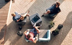 One Bar Element 2 Aufblasbarer Sessel / Sitzelement Light Grey / Red -Campingmöbel Geschäft 365723 2596807 4