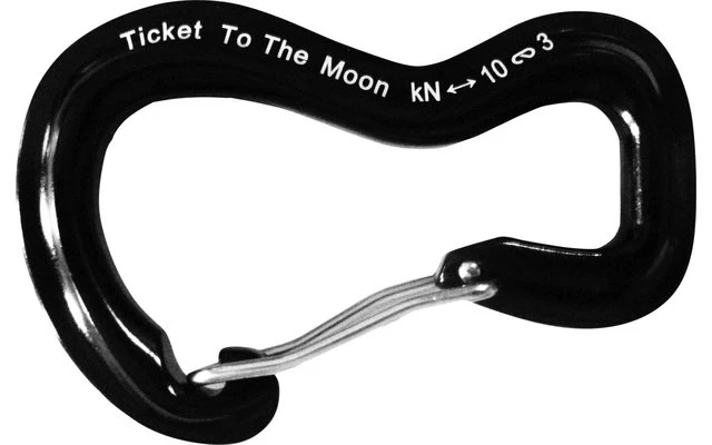 Ticket To The Moon Aluminium 10kN Aluminium Karabiner 2 Stück 3 Ticket To The Moon Aluminium 10kN Aluminium Karabiner 2 Stück