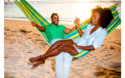 Amazonas Hängematte Barbados 230 X 150 Cm Schwarz -Campingmöbel Geschäft 623371 4358019 6