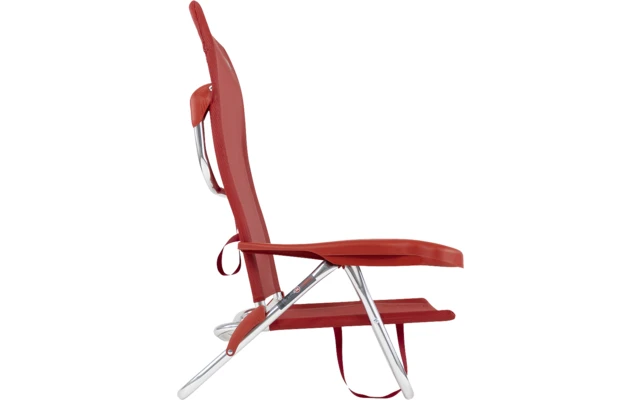 Crespo AL/221-M Beach Chair Strandstuhl Rot 4 Crespo AL/221-M Beach Chair Strandstuhl Rot – Bild 2